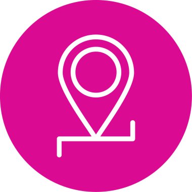 pin simgesinin vektör illüstrasyonu