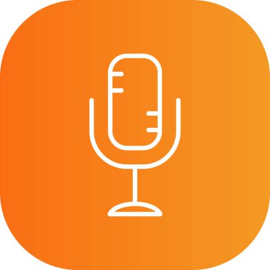 Podcast simge vektör çizim