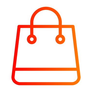 Alışveriş Torbası. Web simgesi basit illüstrasyon