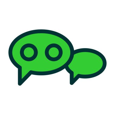 kabarcık sohbet simgesi vektör tasarımı