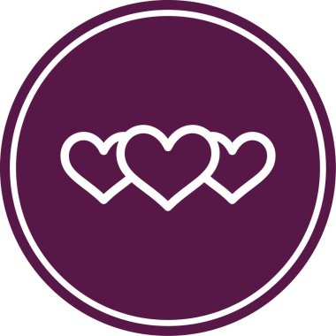 kalp ağı simgesi, basit vektör illüstrasyonu