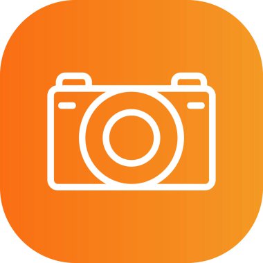 kamera simgesi vektör illüstrasyonu