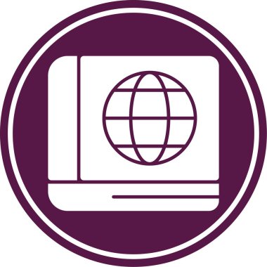 Bilgisayar ekranı. Web simgesi basit illüstrasyon