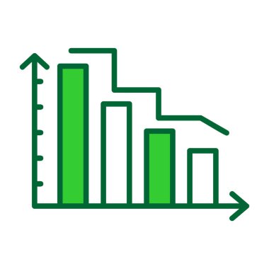 grafik ikonu vektör illüstrasyonu