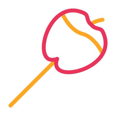 Şeker vektörü ince çizgi simgesi