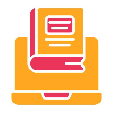 Kitap. Web simgesi basit illüstrasyon