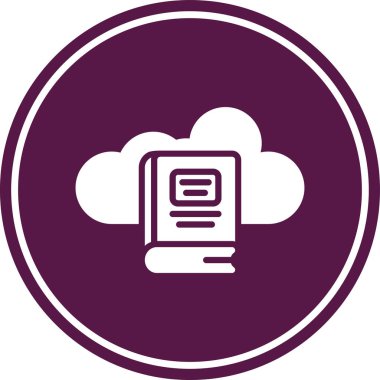 Modern b 'nin vektör illüstrasyonu bulut simgesinden yoksun