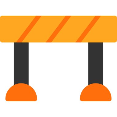 yol engeli vektör çizim