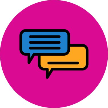 konuşma kabarcığı vektör çizimi