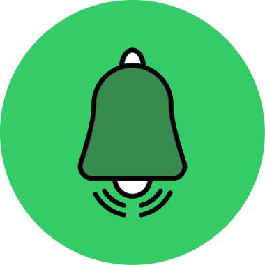 Çan simgesi vektör illüstrasyonu