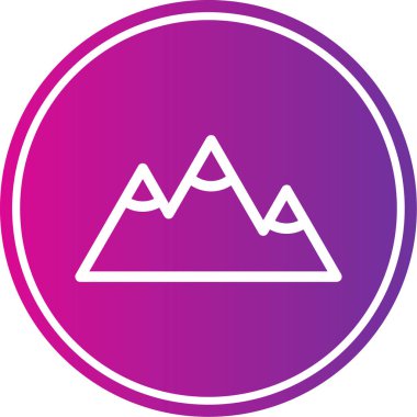 dağ ikonu vektör illüstrasyonu