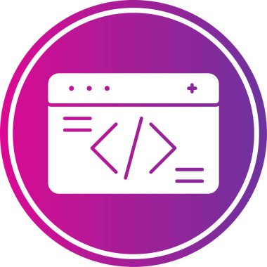 Web tarayıcı vektör simgesi