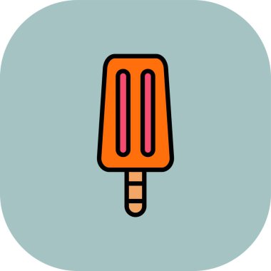 dondurma simgesi, vektör illüstrasyonu