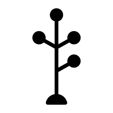 Coat Stand web simgesi, vektör illüstrasyonu