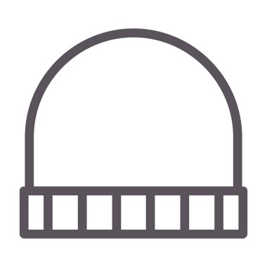 Beanie şapka web simgesi, vektör illüstrasyonu
