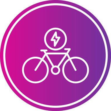 Bisiklet simgesi. Bisiklet vektör simgesi web için basit örnek