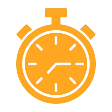 Zaman izleme vektör simgesi. Düz renk sembolü. Pictogram beyaz arka planda izole edilmiştir. Web ve yazılım arayüzleri için dizayn edildi.