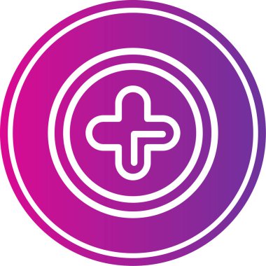 Bir çapraz simgenin vektör illüstrasyonu