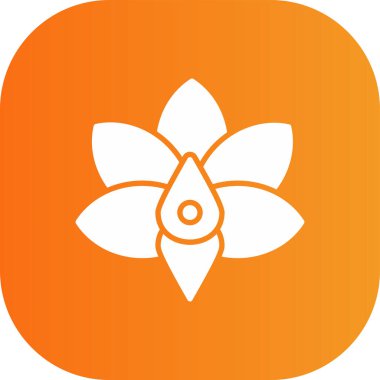 çiçek simgesi vektör illüstrasyonu