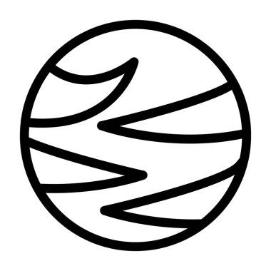 Gezegen Dünya ikonu vektör çizimi çizimi