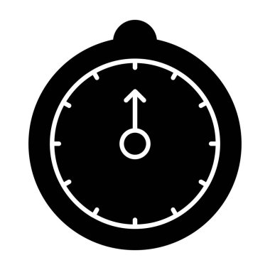 Saat simgesi vektör illüstrasyonu