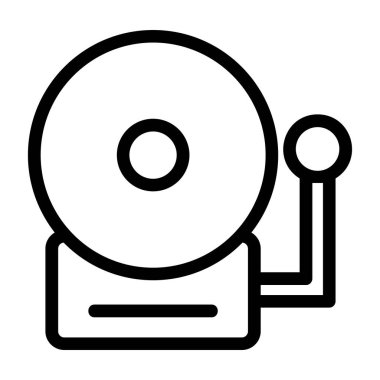 Cd vektör ince çizgi simgesi