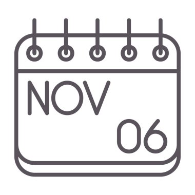 Takvim simgesi tasarımı beyaz arkaplan, vektör üzerinde izole