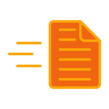 belge dosya simgesi vektör illüstrasyonu