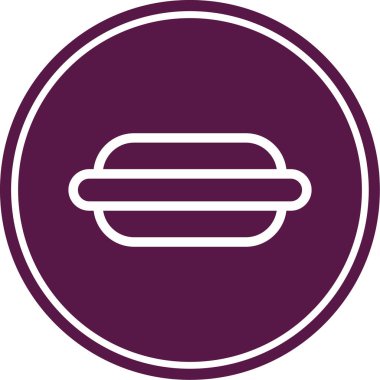 Yemek. Web simgesi basit illüstrasyon