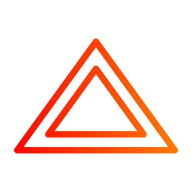 uyarı üçgeni işareti, vektör illüstrasyonu