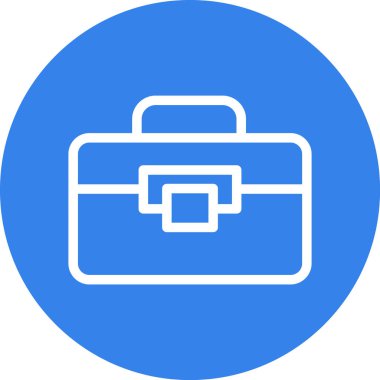 Evrak çantası simgesinin vektör illüstrasyonu