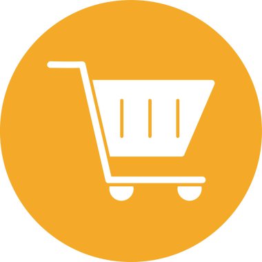 Alışveriş arabası vektör simgesi