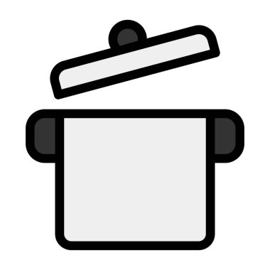 yiyecek web simgesi basit illüstrasyon