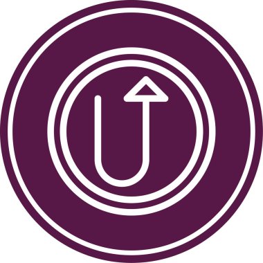 Modern yol simgesinin vektör illüstrasyonu