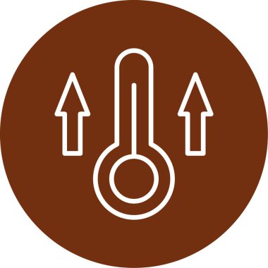 iklim değişikliği ikon vektör illüstrasyonu