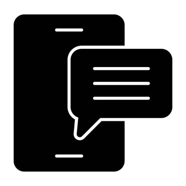 konuşma balonu simgesi, vektör illüstrasyonu