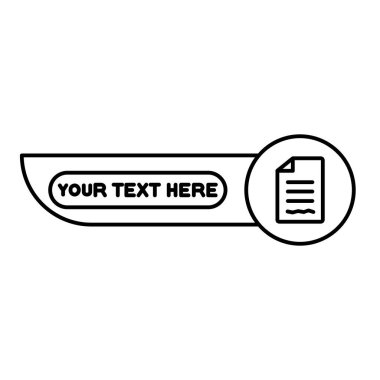 İleti simgesi vektör olarak. Logotype