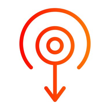 Hedef. Web simgesi basit illüstrasyon