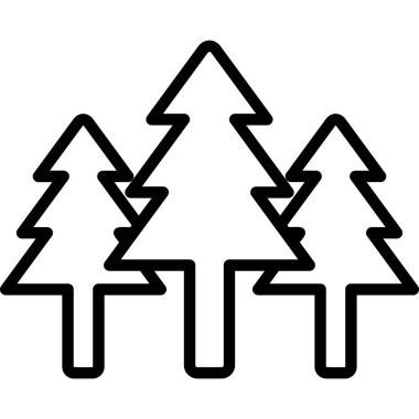 Orman orman ikonu ana hatlarıyla