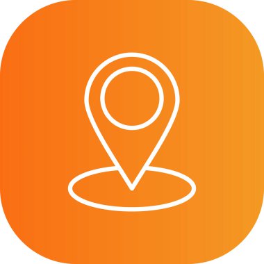 Vektör konumu simge illüstrasyonu