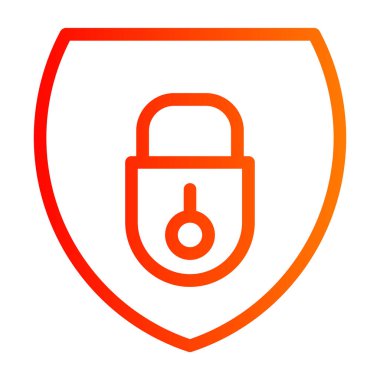 güvenlik kilit simgesi. vektör çizim