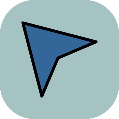 Ok. Web simgesi vektör illüstrasyonu