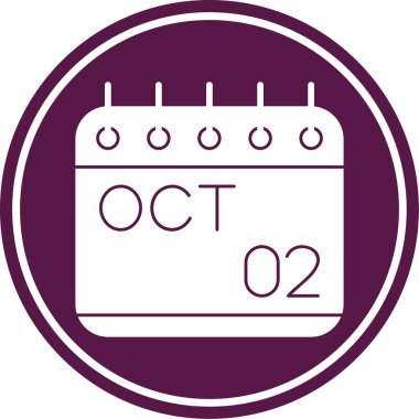 Takvim simgesinin vektör illüstrasyonu