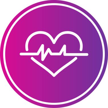 Kalp simgesinin vektör illüstrasyonu