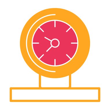 Saat. Web simgesi basit illüstrasyon