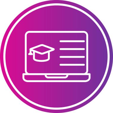 Eğitim simgesinin vektör illüstrasyonu