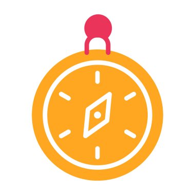 Saat. Web simgesi basit illüstrasyon