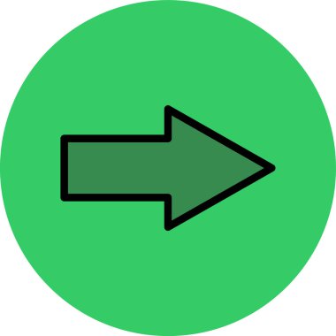 Ok. Web simgesi basit illüstrasyon