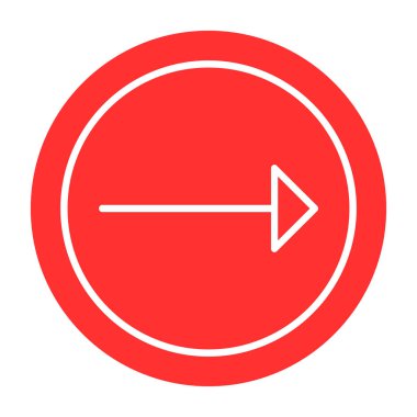 Ok. Web simgesi basit illüstrasyon