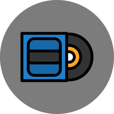 cd simgesi, illüstrasyon vektörü